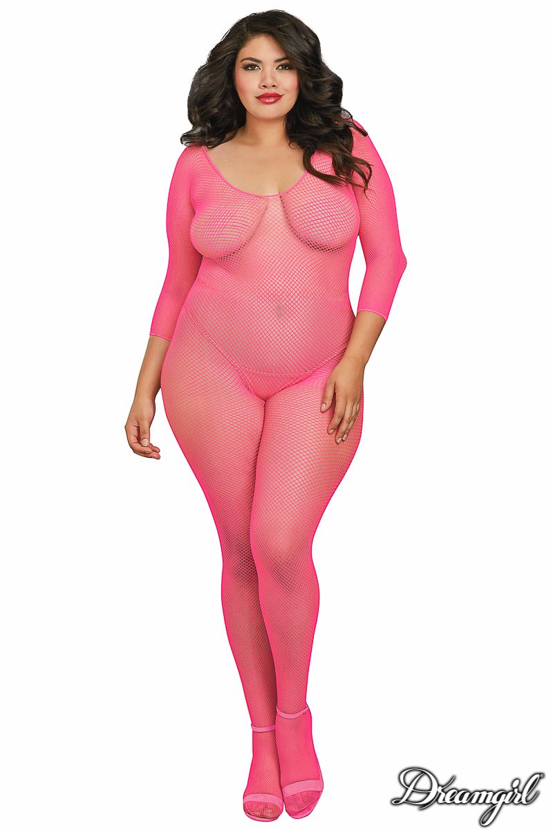 Long sleeve mesh bodystocking - Dreamgirl