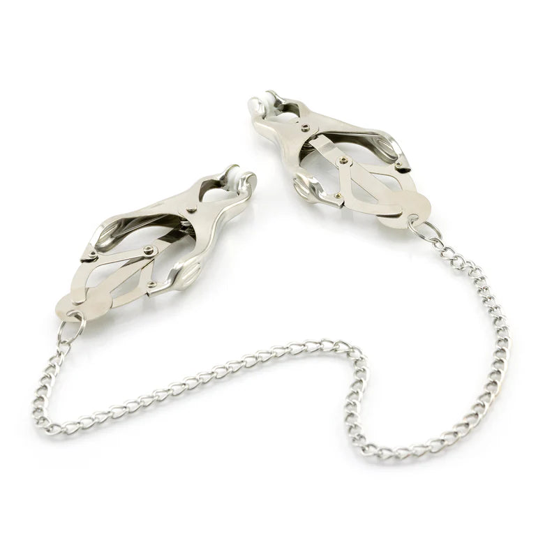 Butterfly Nipple Clamps with Chain - XBliss
