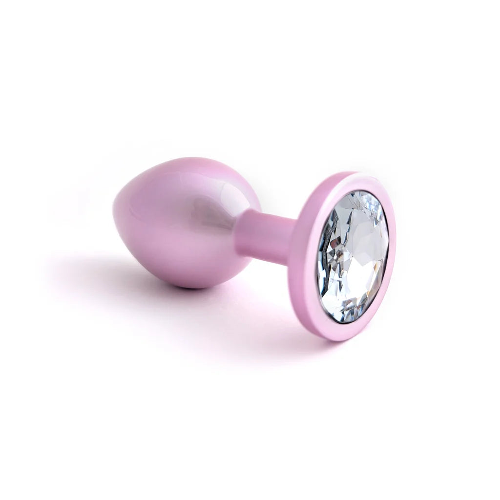 Plug anal en métal rose mat - XBliss