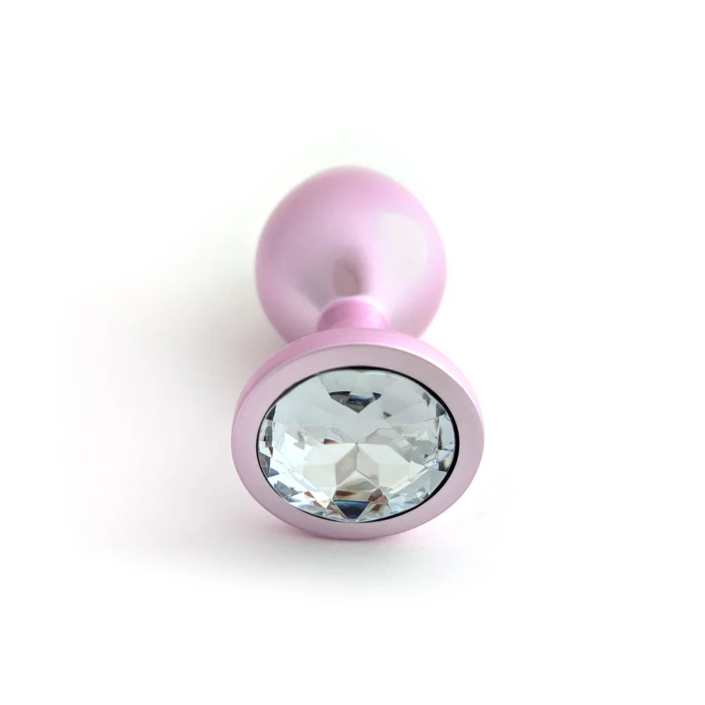 Plug anal en métal rose mat - XBliss