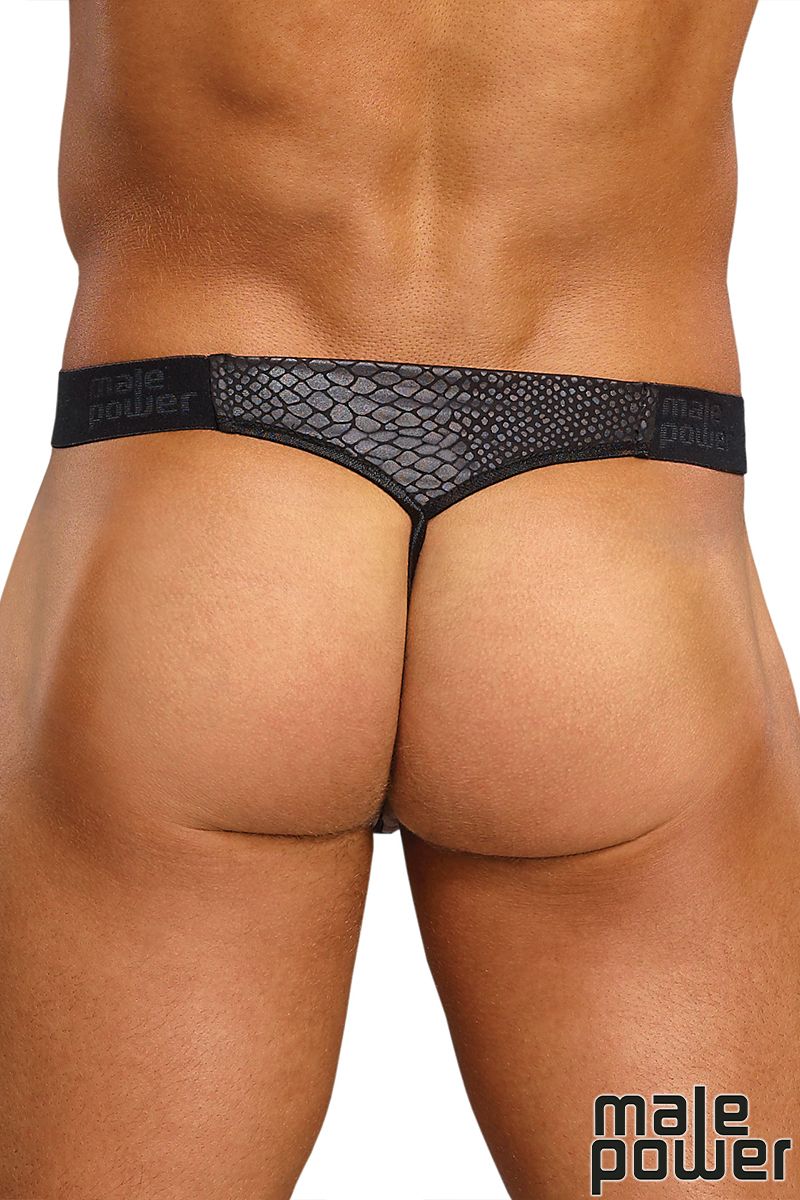 G-string imprimé peau de serpent - Male Power
