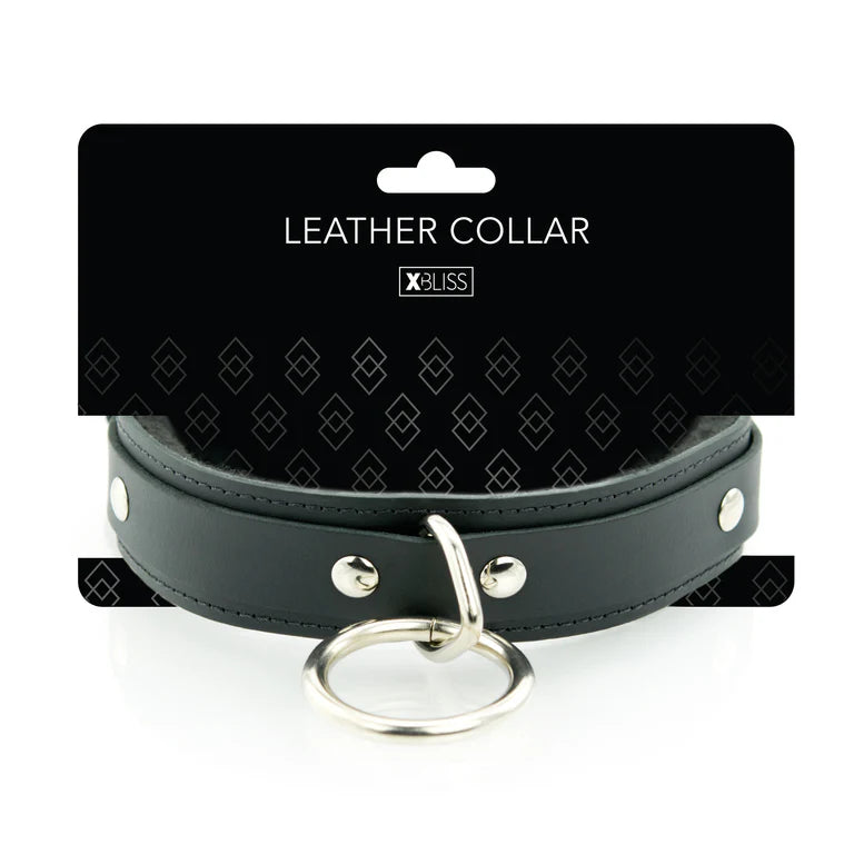 Collier d'Esclave avec Fourrure et Cadenas - XBliss