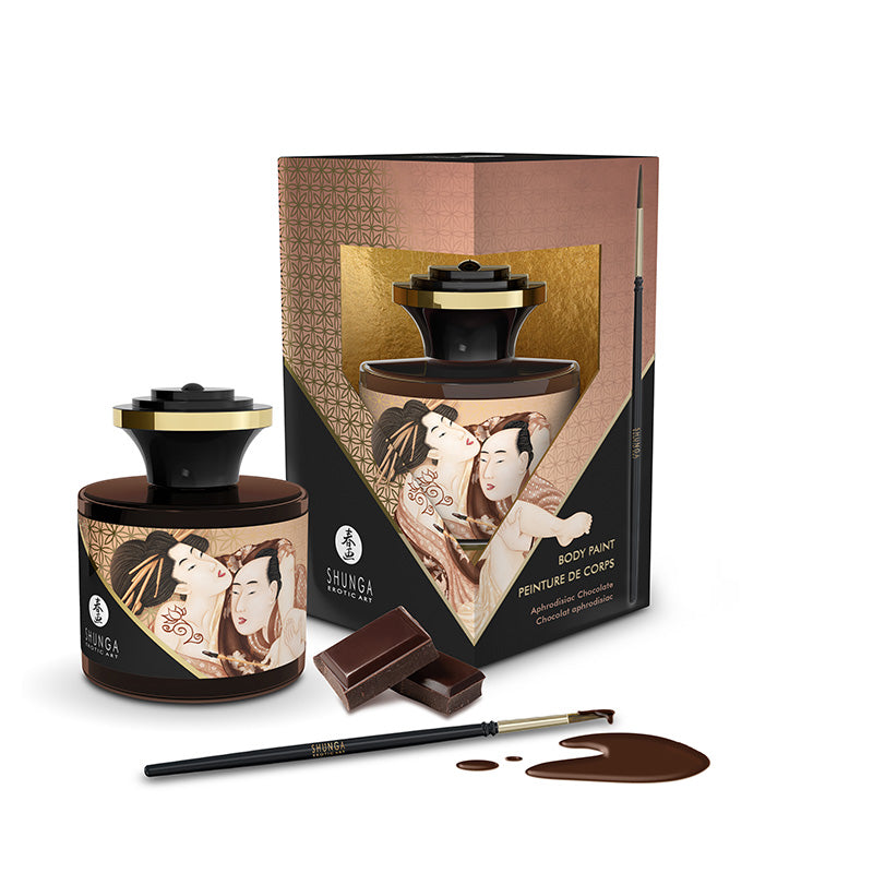 Chocolat aphrodisiaque – Peinture corporelle comestible - Shunga