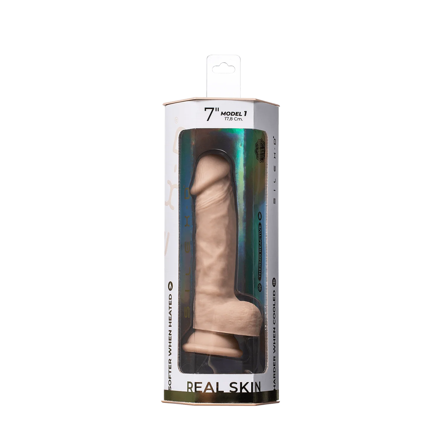 Dildo 7" Model 1 Real Skin - Silex D