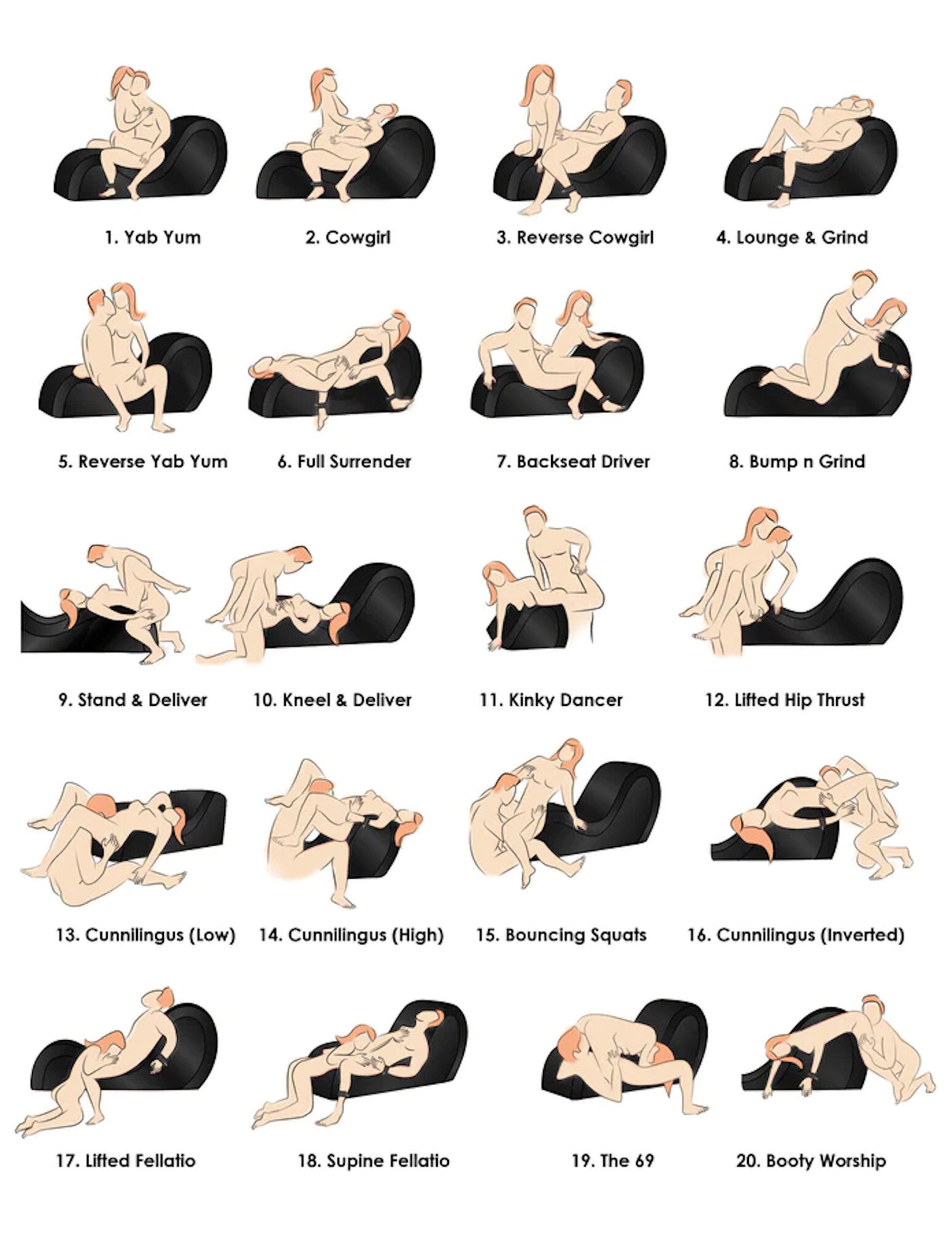 Sex positioner with attachments - Bedroom Bliss