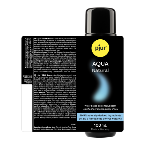 Aqua Natural – Lubrifiant à base d'eau - Pjur
