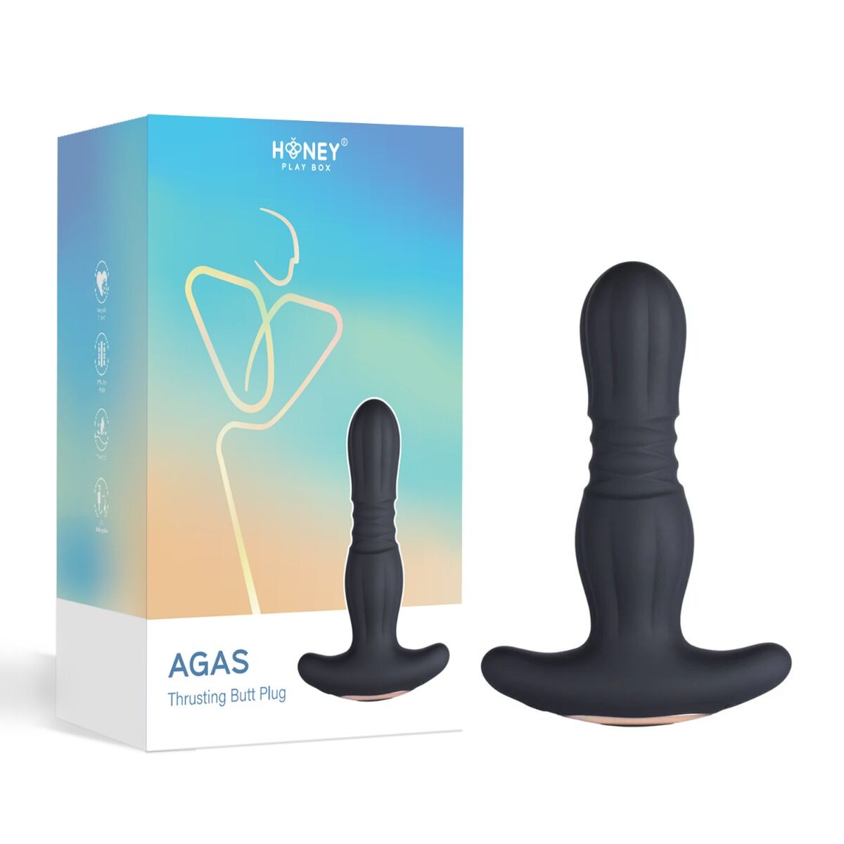 Agas thrusting anal plug - Honey Play Box
