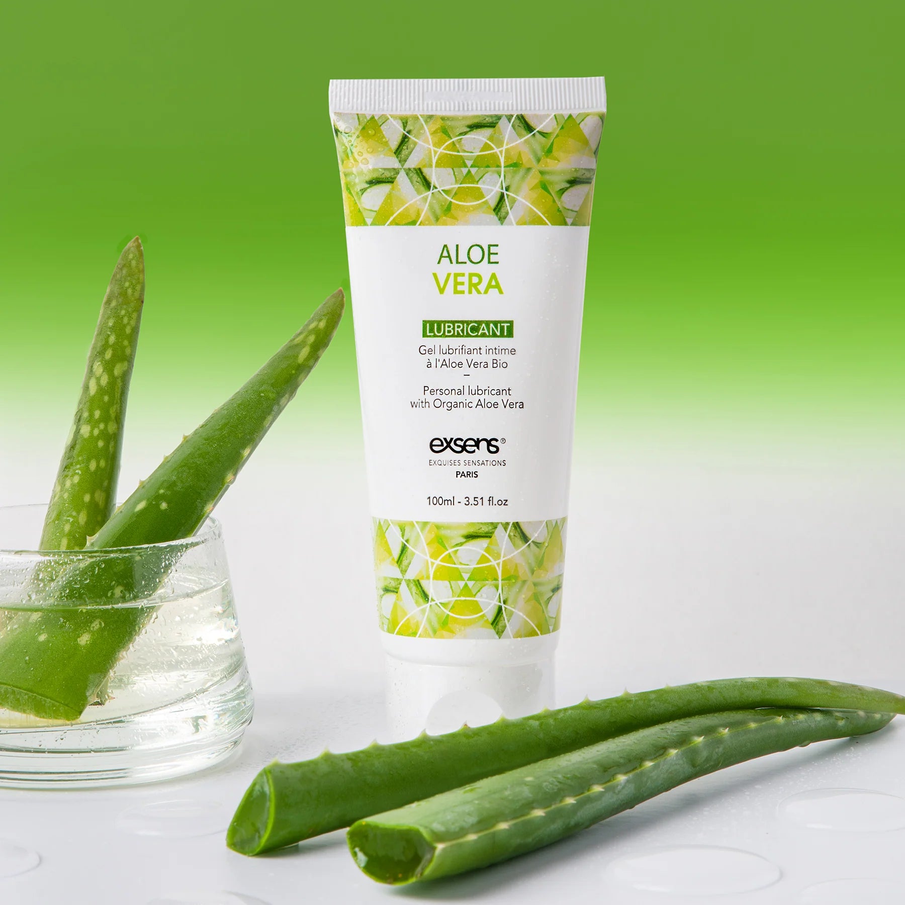 Aloe Vera Water Based Lubricant - Exsens