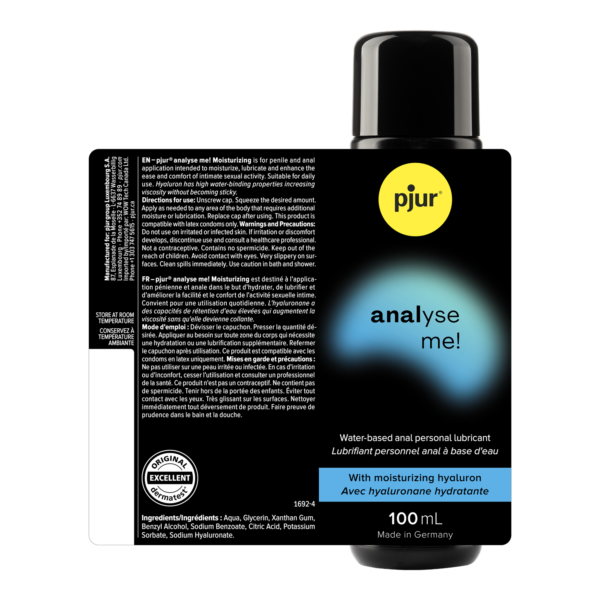Analyse Me! – Lubrifiant anal à base d'eau - Pjur