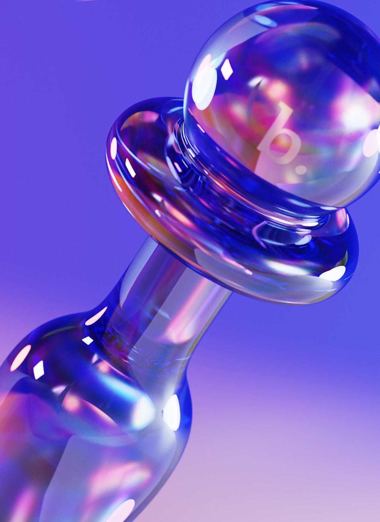 Anii No.7 plug anal en verre taille moyenne - Biird