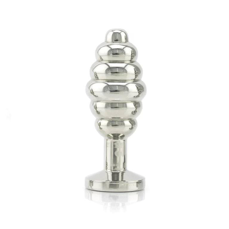 Grooved Anal Plug with Jewel - XBliss