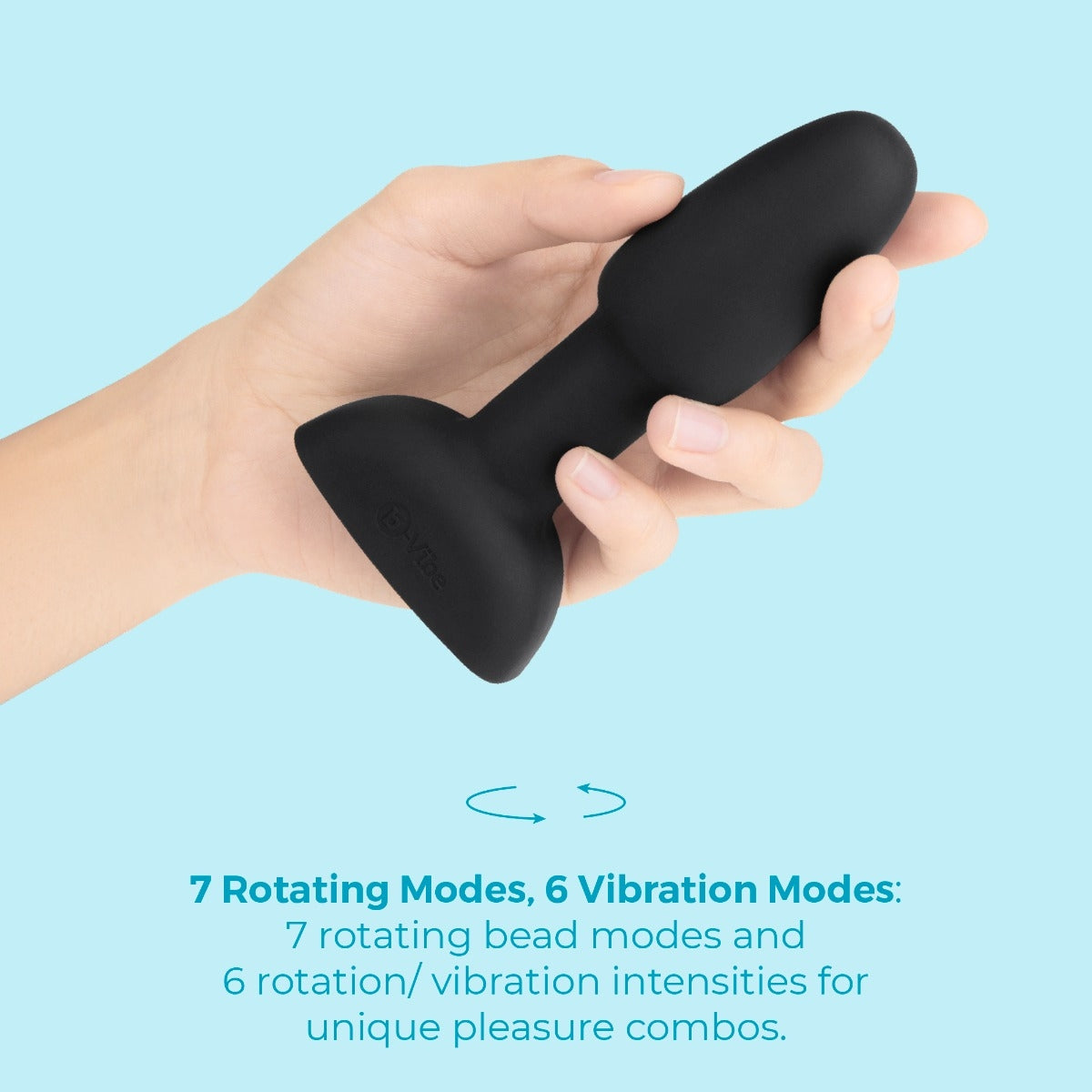 Rimming Plug – Plug anal avec perles rotatives et vibrant - B-Vibe