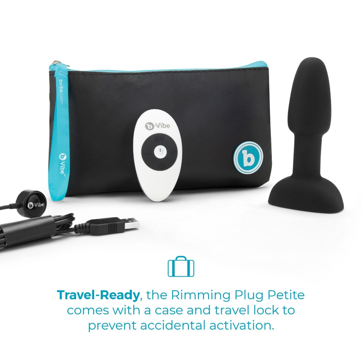 Rimming Plug – Plug anal avec perles rotatives et vibrant - B-Vibe