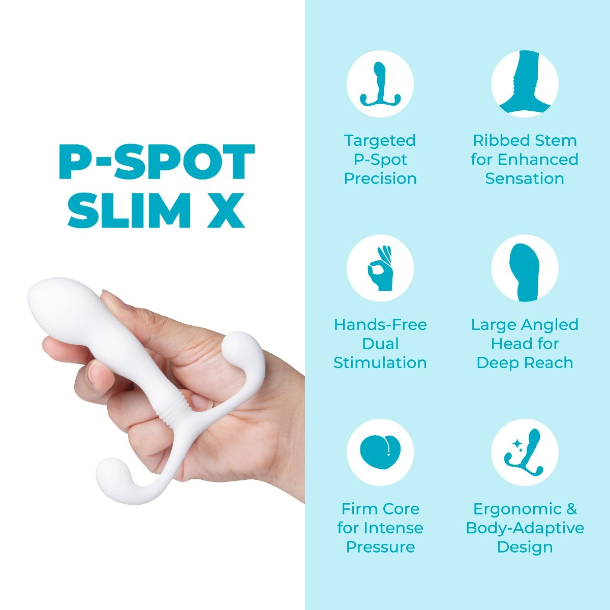 P-Spot Slim X – Stimulateur de prostate mains libres - B-Vibe