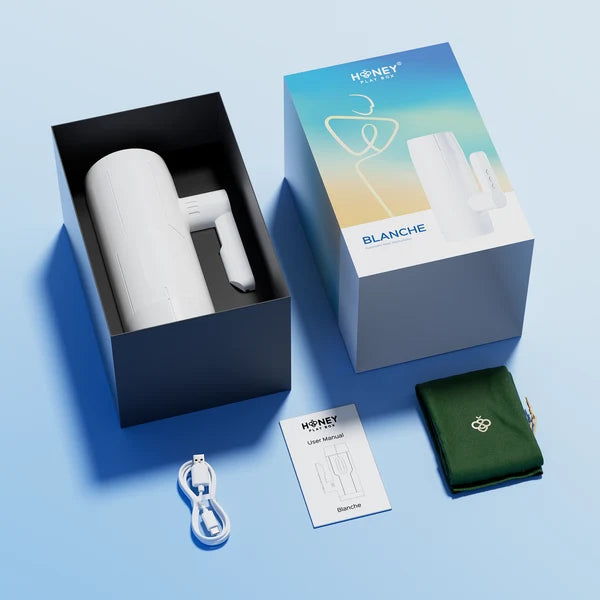 Blanche – Masturbateur masculin automatique à poussées et vibrations - Honey Play Box