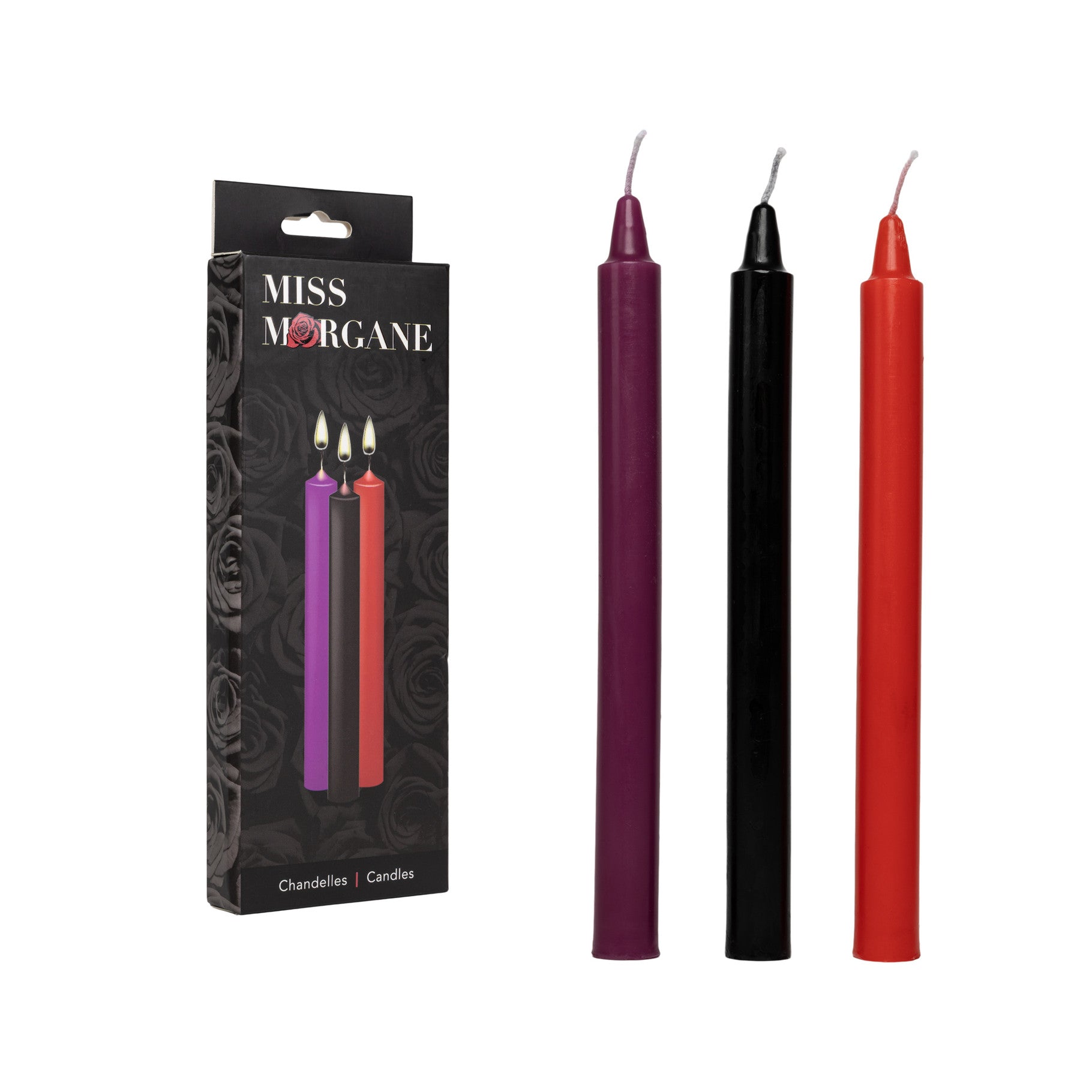 Ensemble chandelle – 3 bougies à basse température - Miss Morgane
