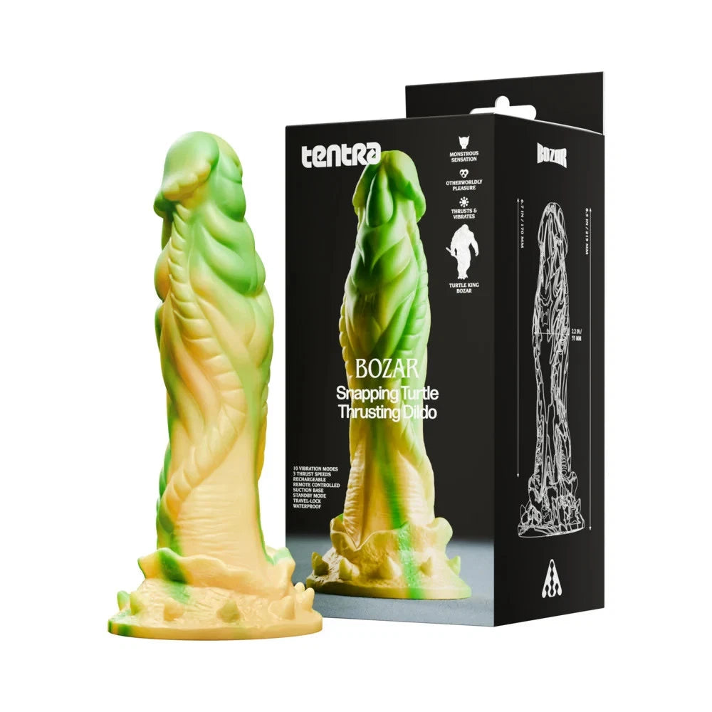 Bozar Snapping Turtle – Dildo créature thrusting et vibrant - Tentra par FemmeFunn
