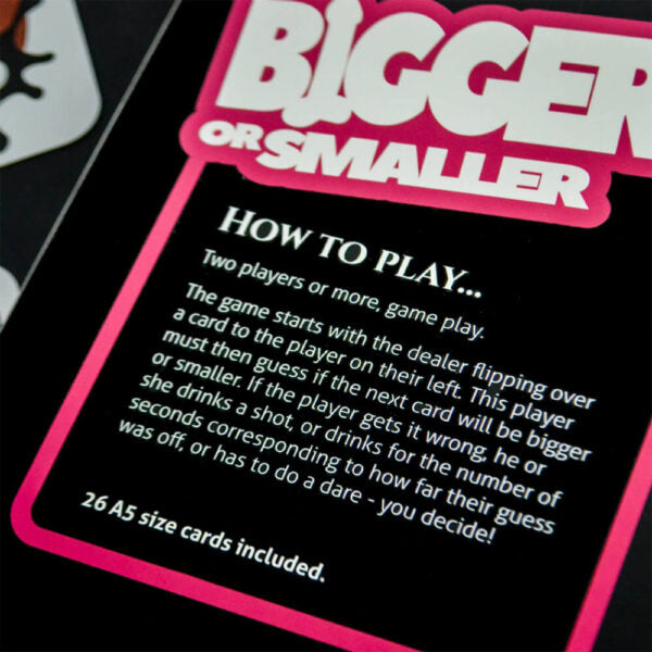 Bigger or Smaller – Jeux de Carte Pénis
