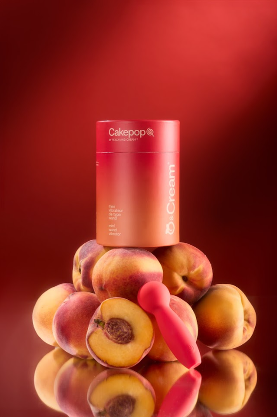 Cakepop mini vibrateur wand - Peach & Cream