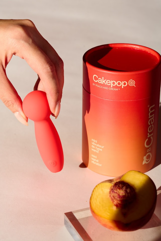 Cakepop mini vibrateur wand - Peach & Cream