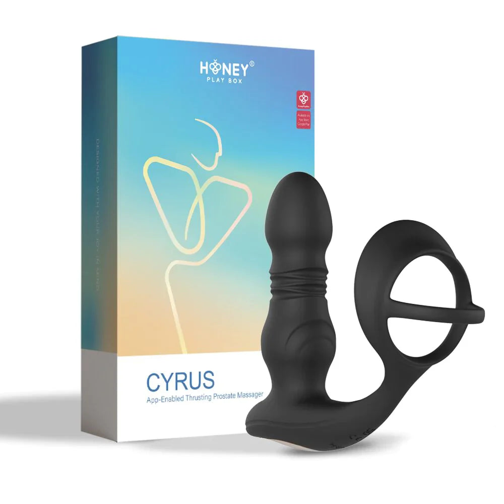 Cyrus Stimulateur de prostate avec cockring - Honey Play Box