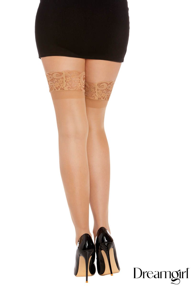Stay-up tights with lace band - Dreamgirl