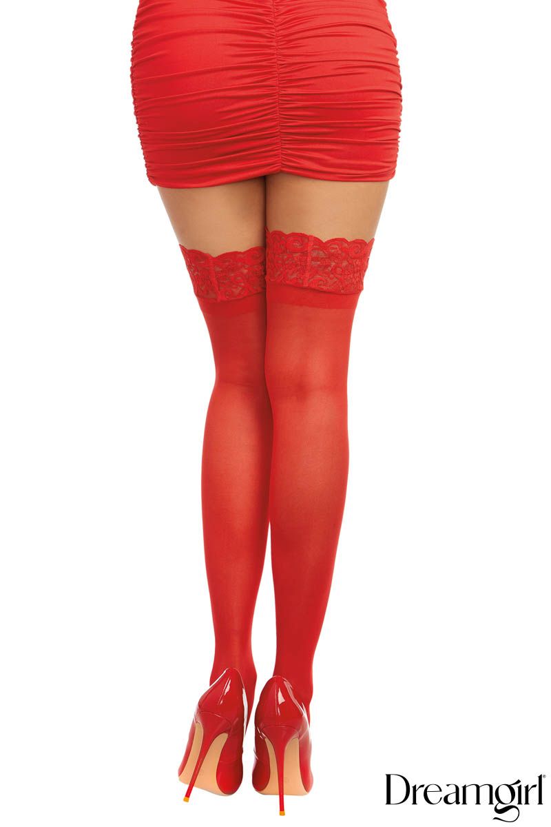 Stay-up tights with lace band - Dreamgirl