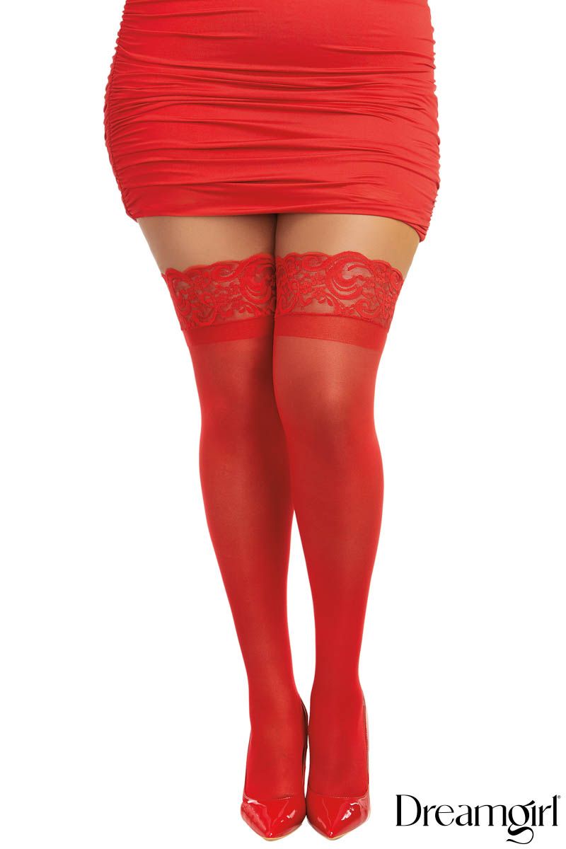 Stay-up tights with lace band - Dreamgirl