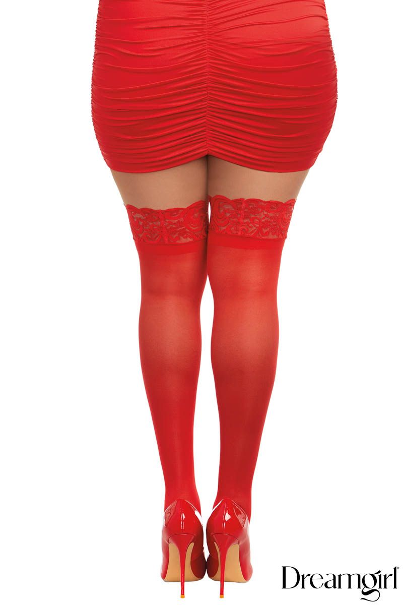 Stay-up tights with lace band - Dreamgirl