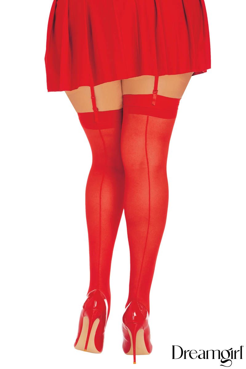 Dreamgirl Back Seam Thigh-High Tights