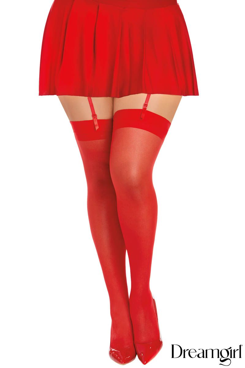 Dreamgirl Back Seam Thigh-High Tights