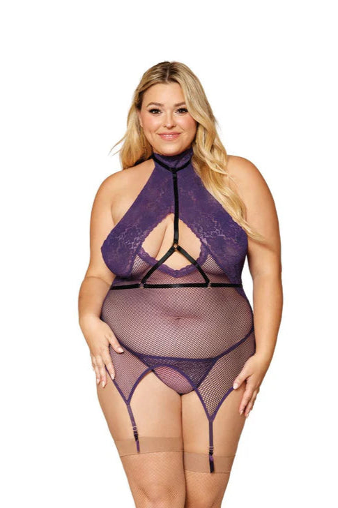 Robe-porte-jarretelle en dentelle - Dreamgirl