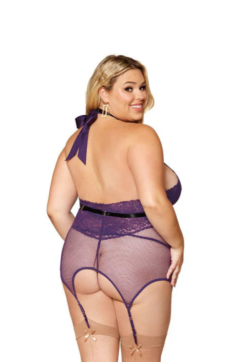 Robe-porte-jarretelle en dentelle - Dreamgirl