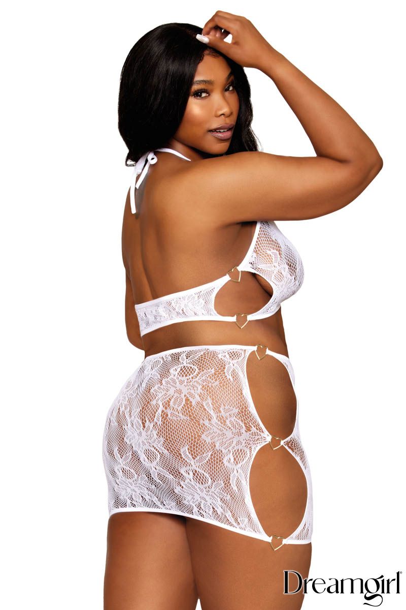 Ensemble bodystroking en dentelle - Dreamgirl