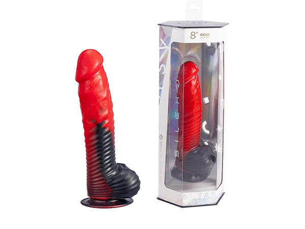 Fantasy Collection Devil – Dildo en silicone liquide 8" - SilexD