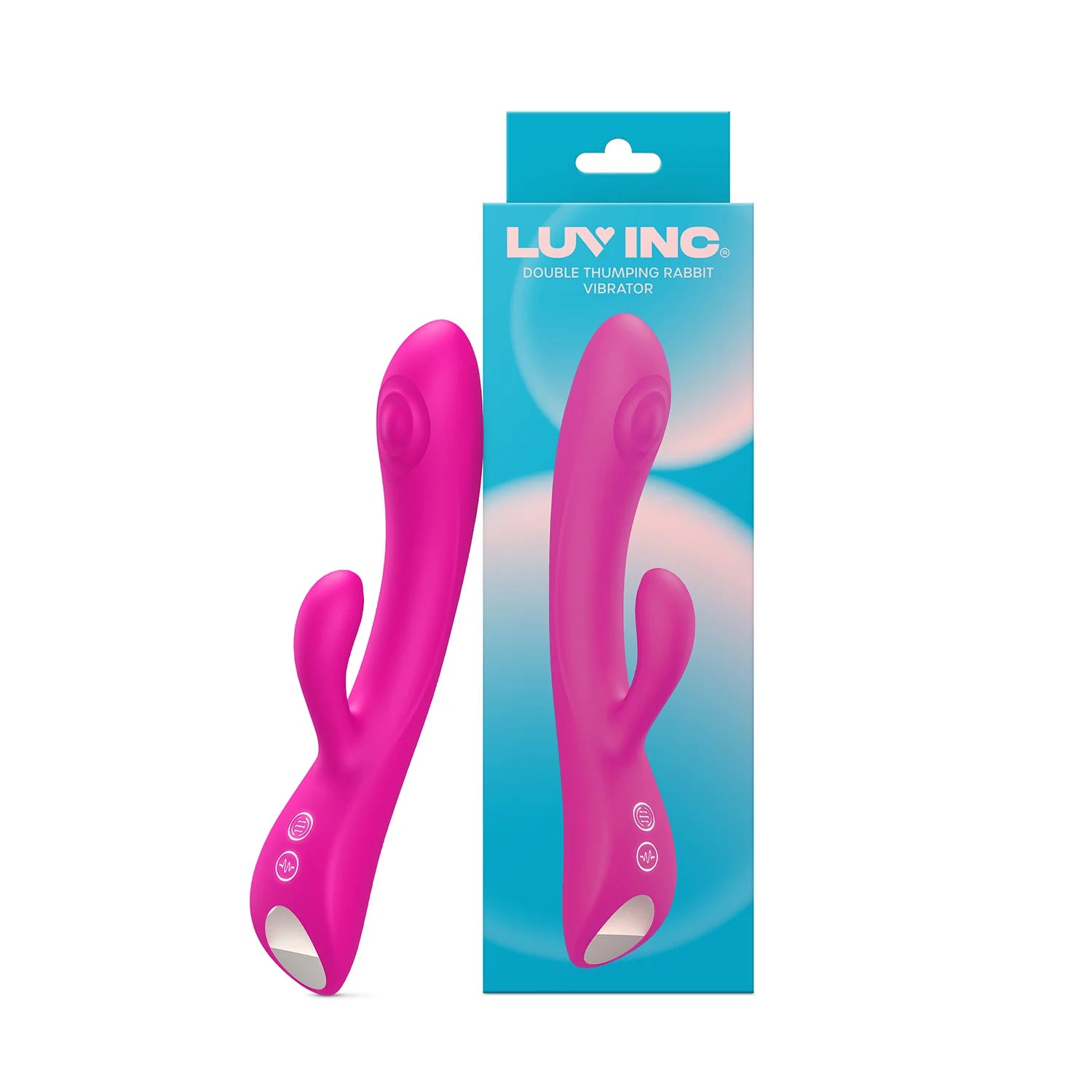 Double Thumping Rabbit – Vibrateur charmeur avec pulsée interne - Luv Inc.