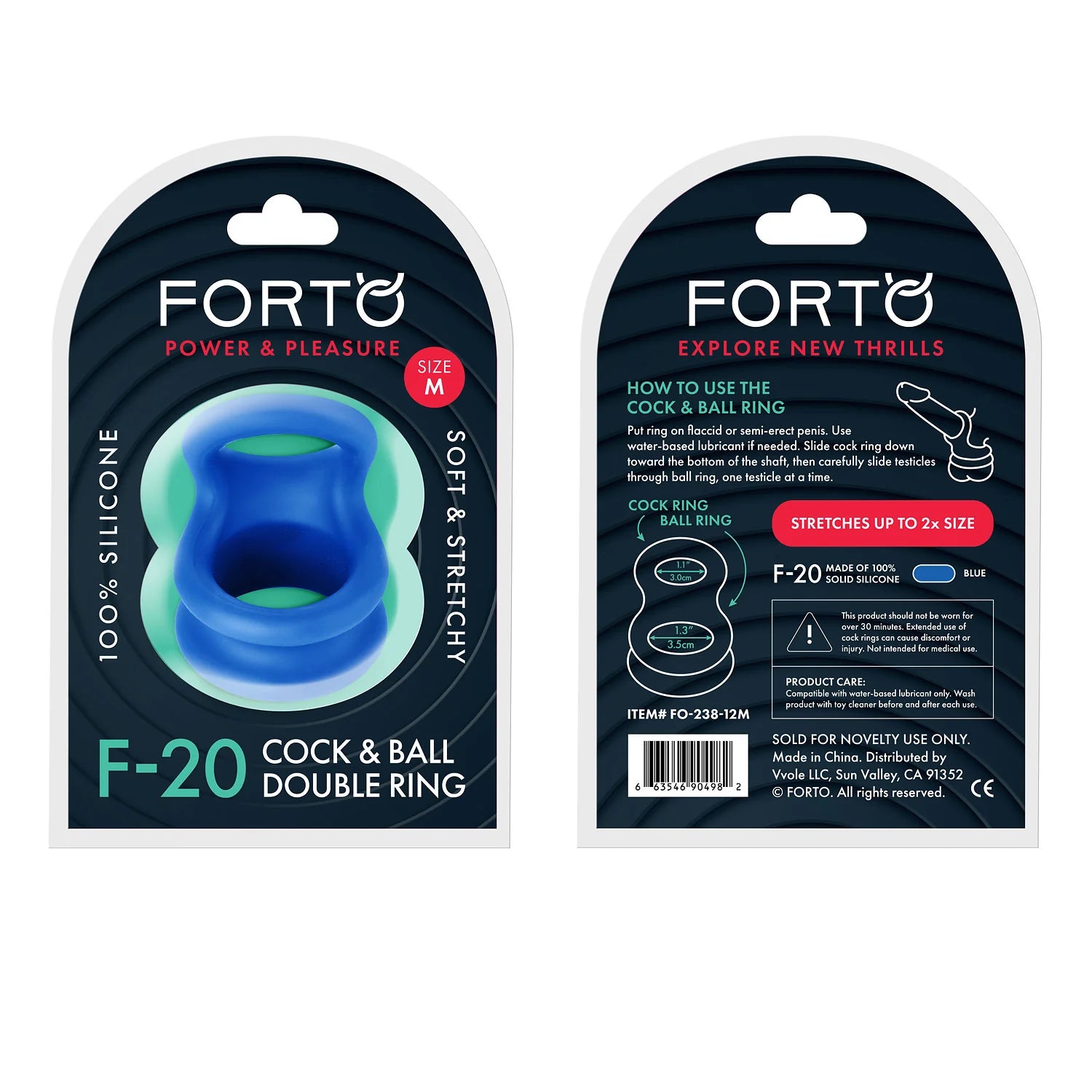 F-20 anneau pénien extenseur de testicules - Forto