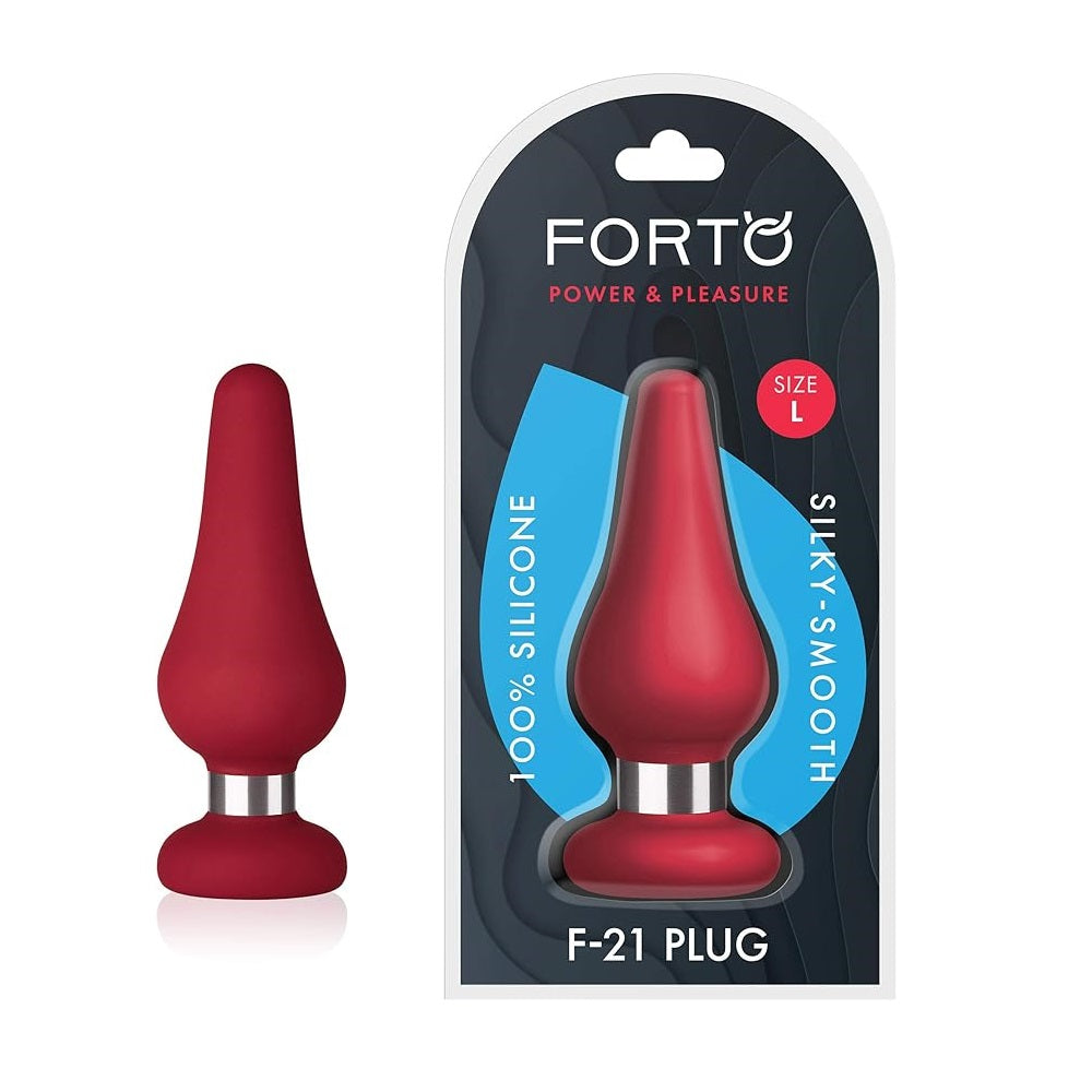 F-21 plug anal silicone avec poids - Forto