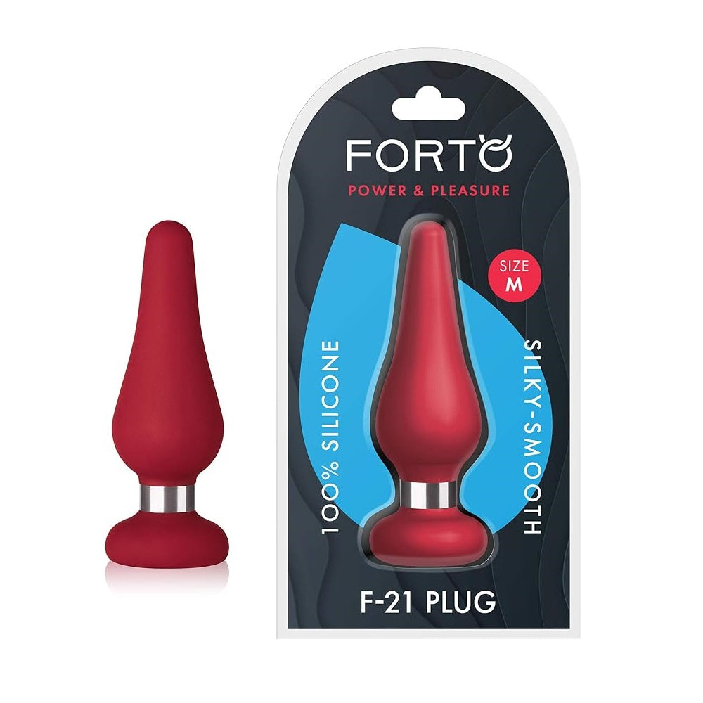 F-21 plug anal silicone avec poids - Forto