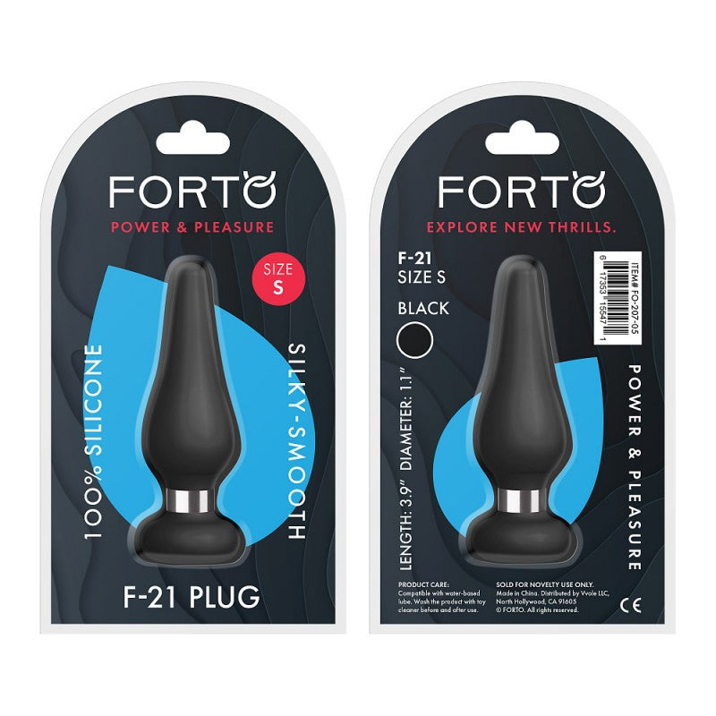F-21 plug anal silicone avec poids - Forto