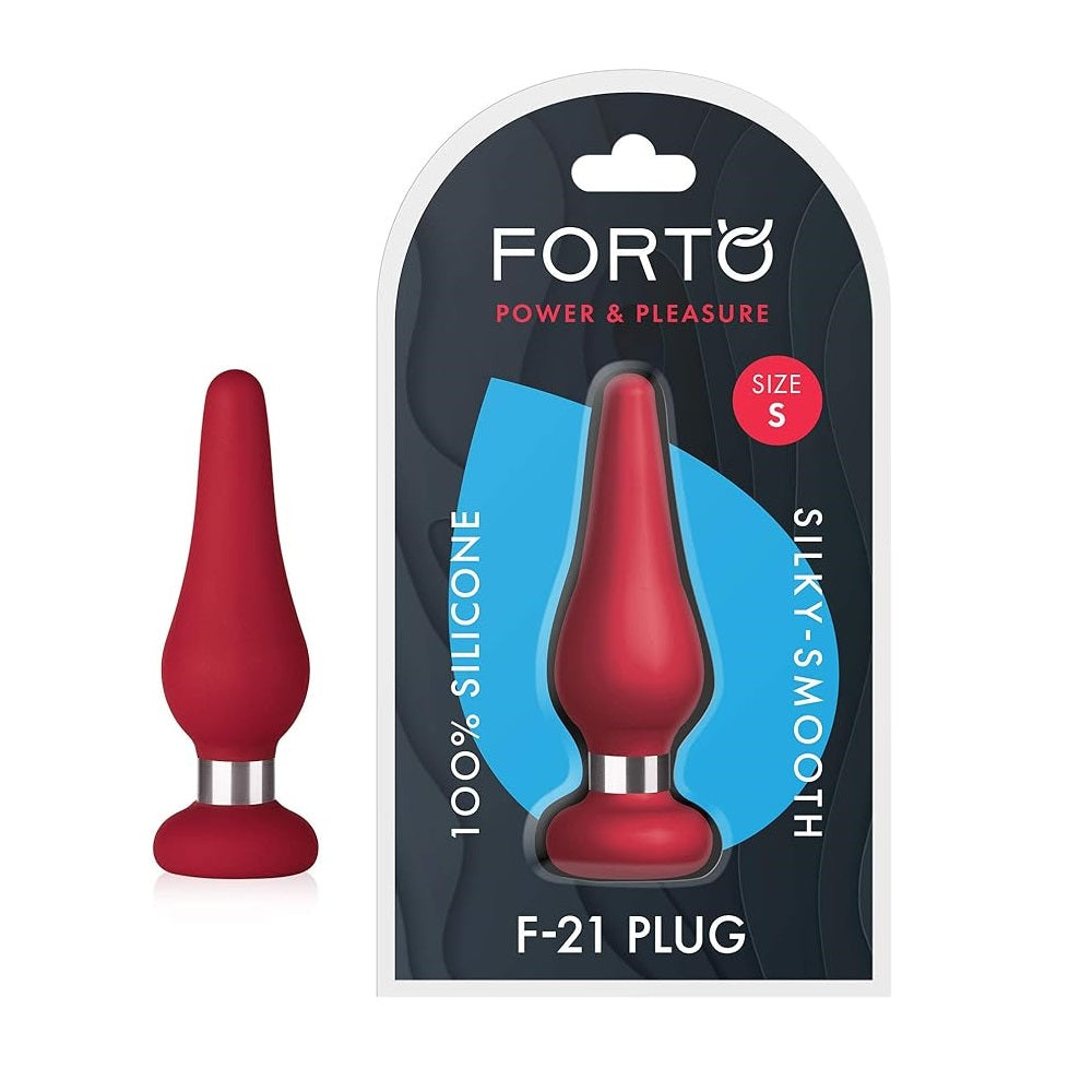 F-21 plug anal silicone avec poids - Forto