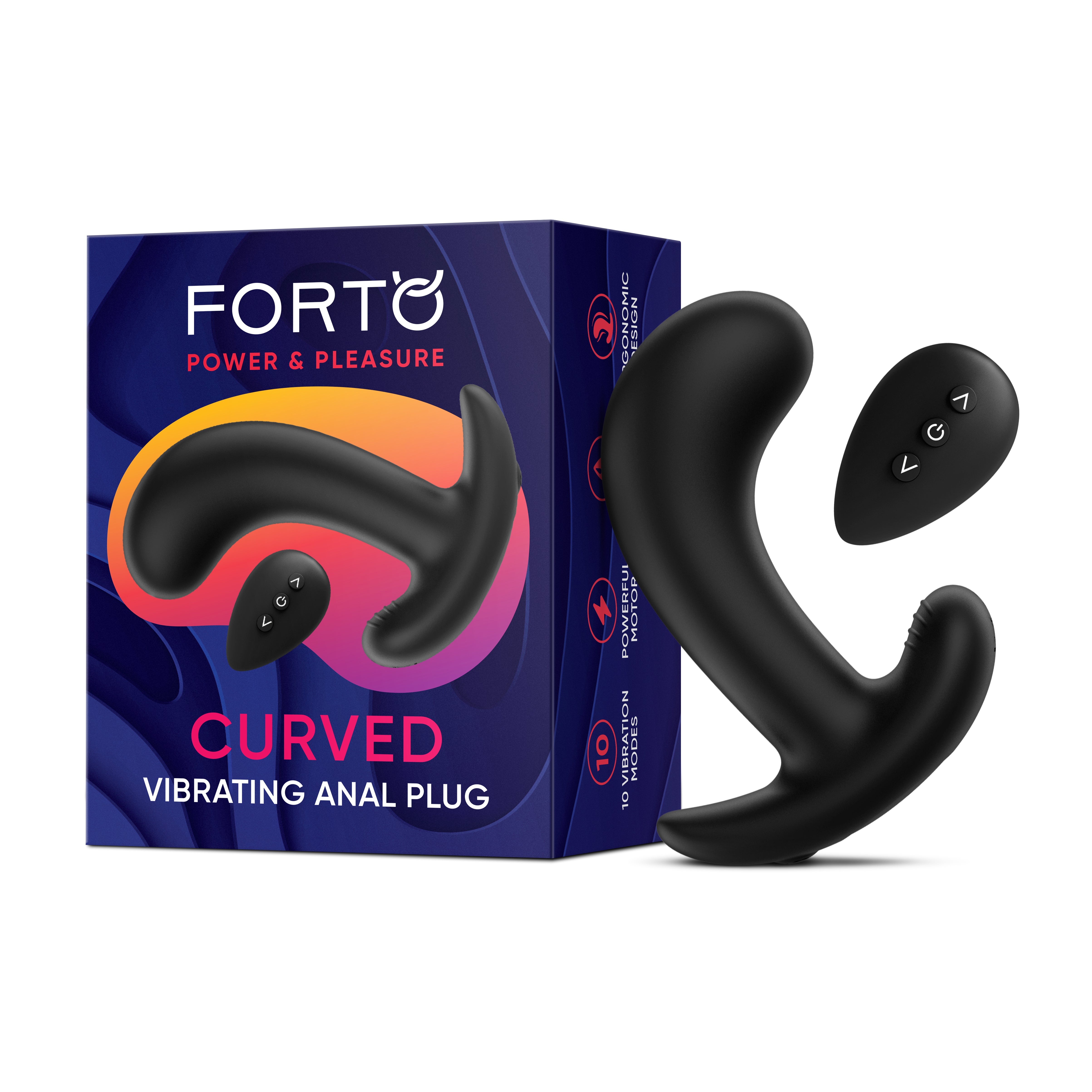 Curved vibrating plug - Forto