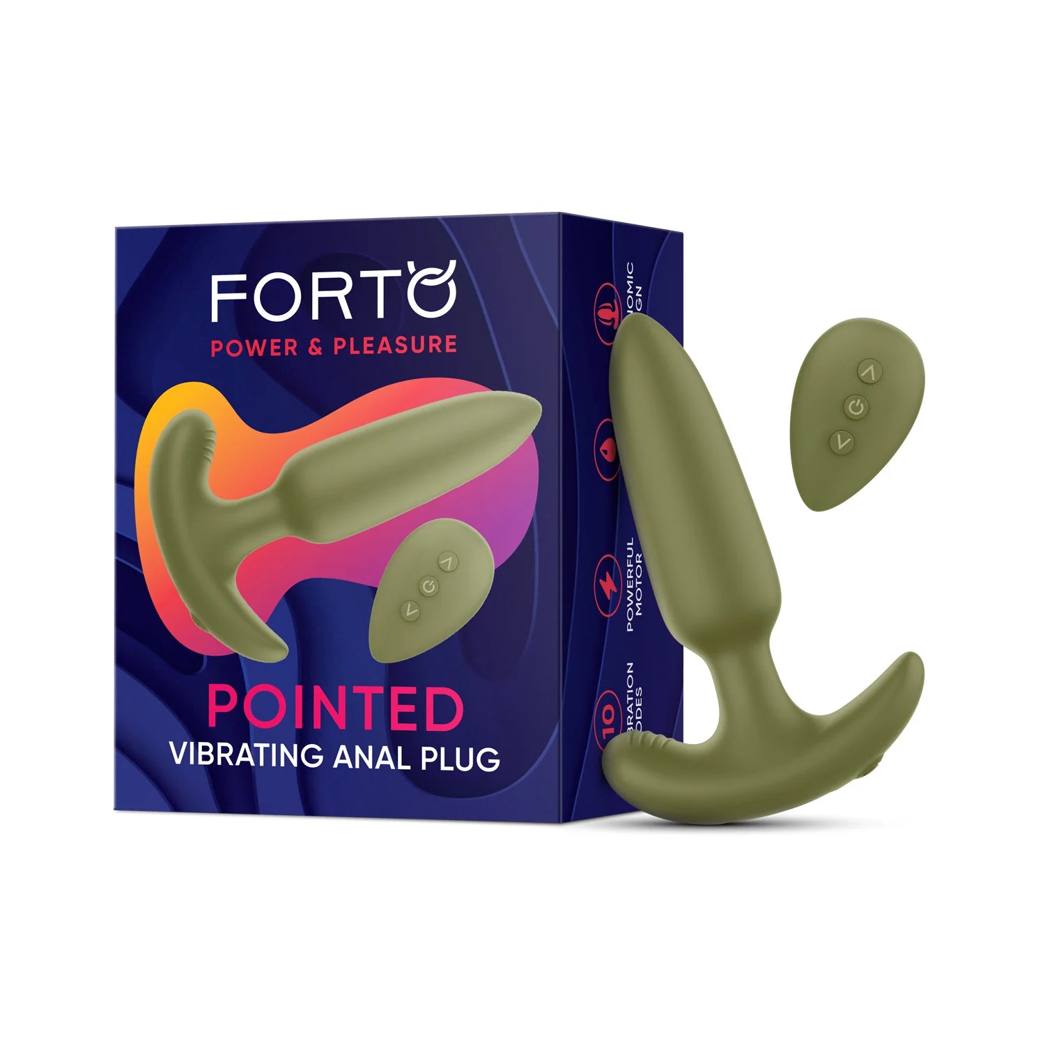 Pointed plug vibrant - Forto