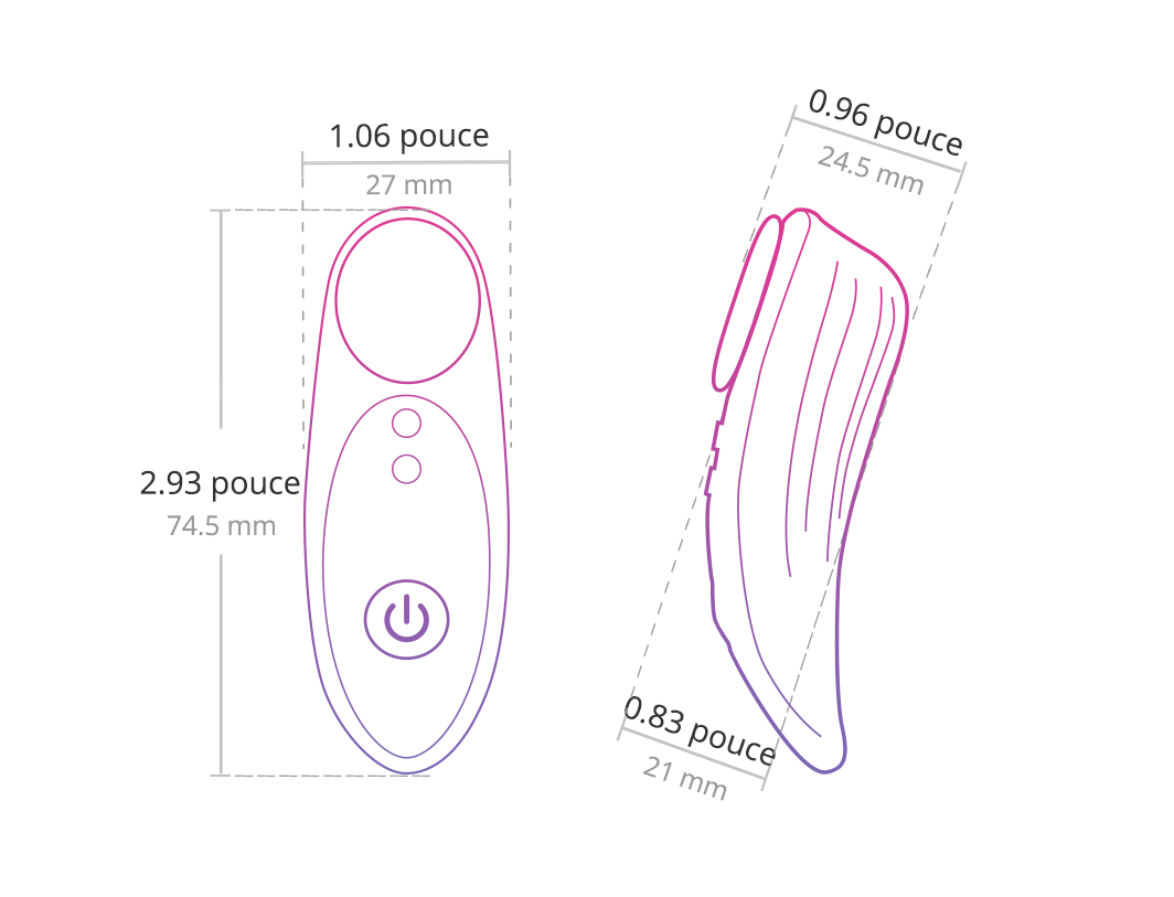 Ferri – Culotte vibrante pour stimulateur clitoridien connecté - Lovense