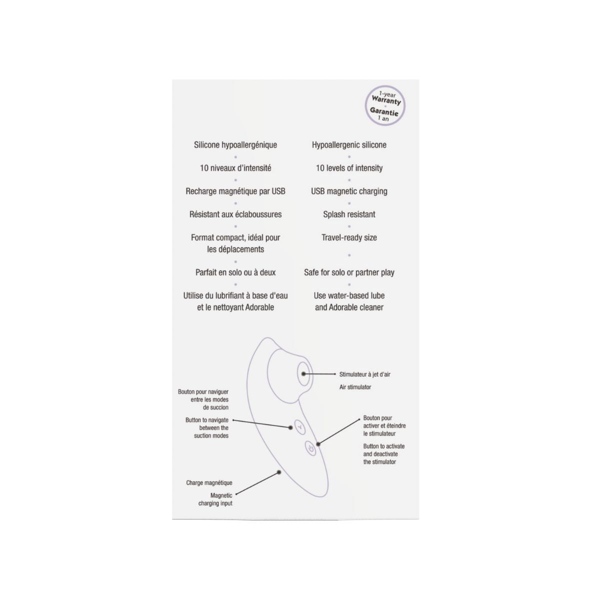 Feyra stimulateur clitoridien - Adore U