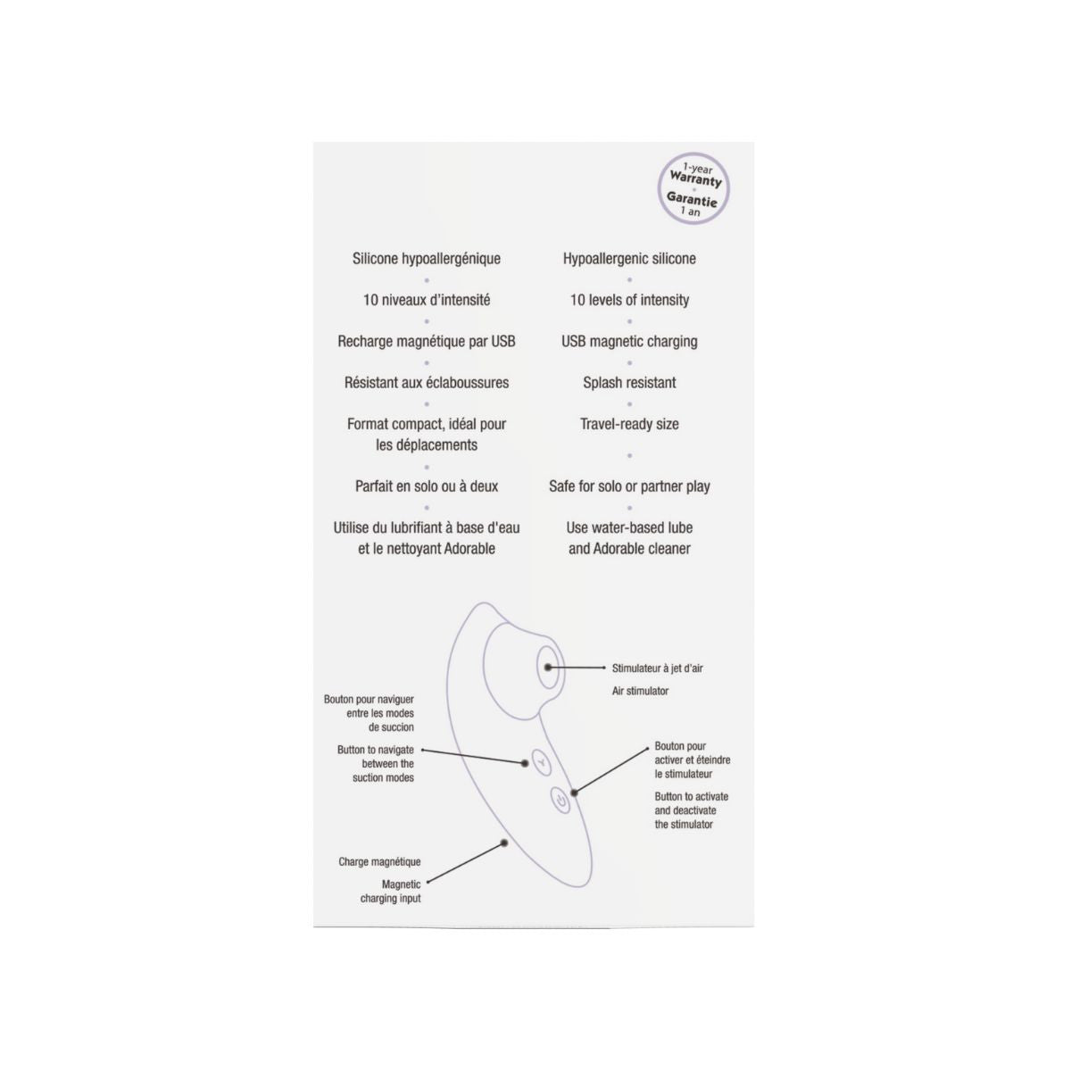 Feyra stimulateur clitoridien - Adore U