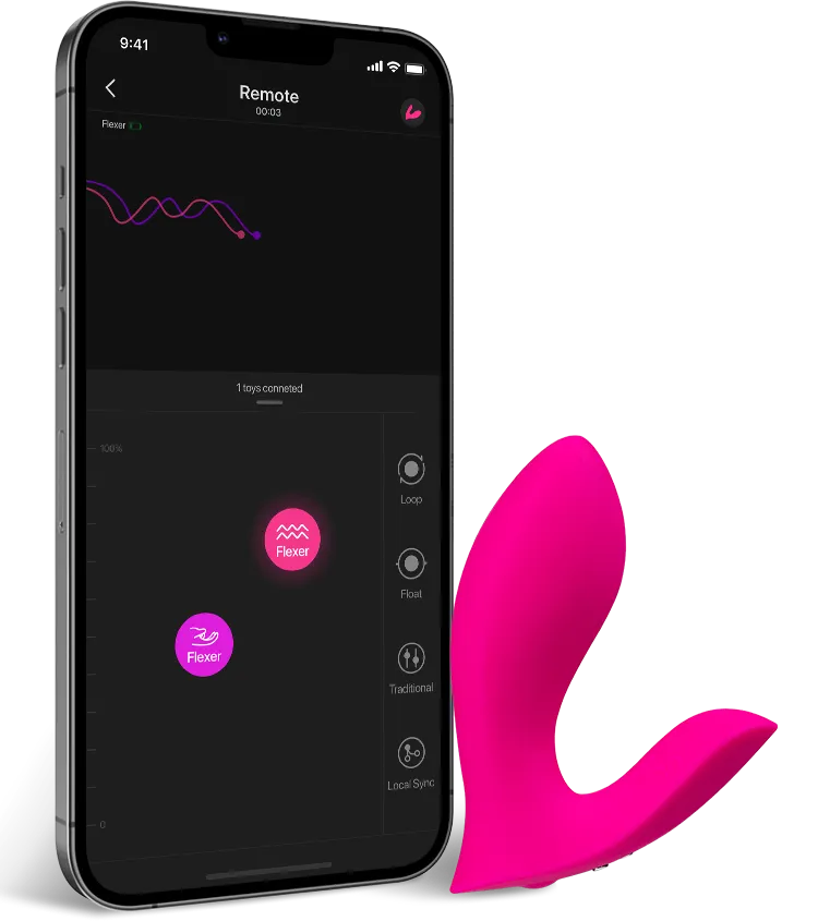 Flexer – Stimulateur connecté mains libres à triple moteur - Lovense