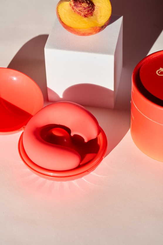 Glow dual-stimulation vibrator - Peach &amp; Cream