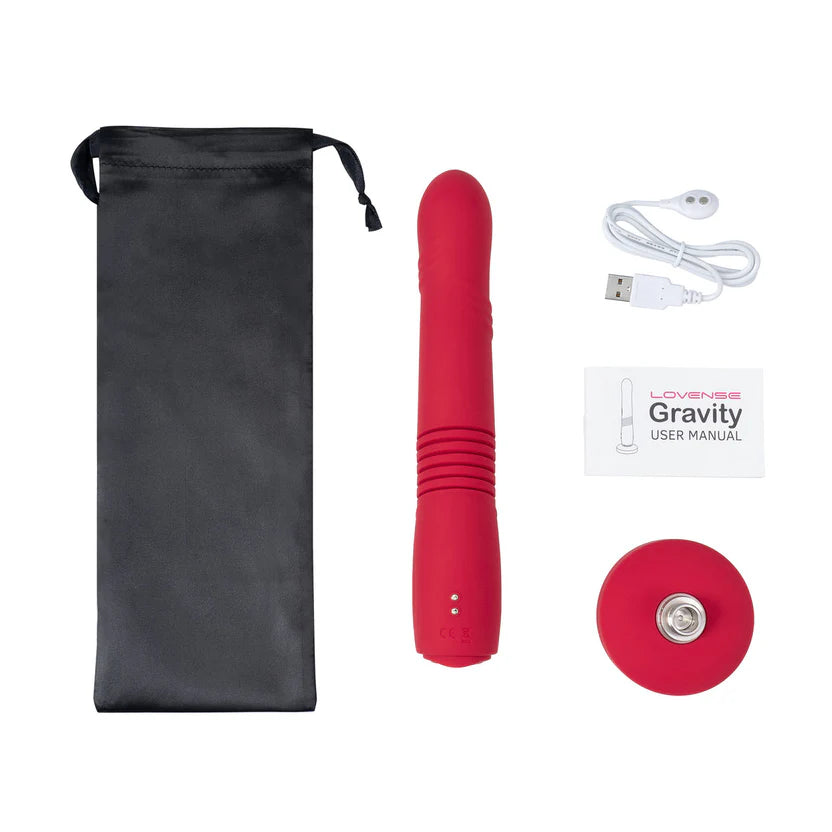 Gravity – Gode vibrant à va-et-vient automatique connecté - Lovense