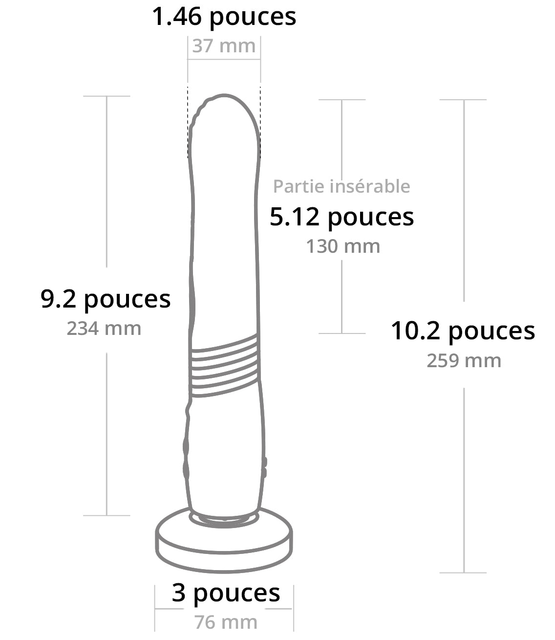 Gravity – Gode vibrant à va-et-vient automatique connecté - Lovense